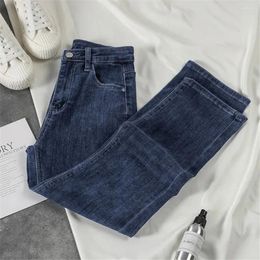 Women's Jeans Vintage Black Straight Women Mom Harem Pants Loose High Waist All-Match 4 Colors Fashion Female Korean Denim Cargo