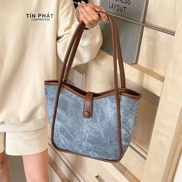 Large Capacity New Stylish Shoulder Bag Personalized Marble Newest Pu Leather Ladies Tote Bags Luxury For Women