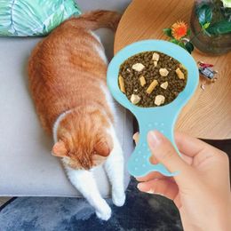 Dog Apparel Random Color Feeding Measuring Spoon Multifunction Plastic Kitten Food Cat Shovel For Dogs And Cats