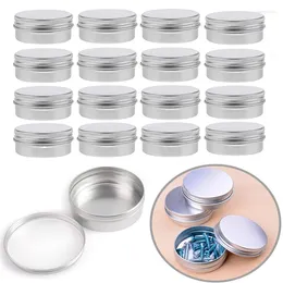 Storage Bottles 10Pcs Empty 5-60g Metal Round Cosmetic Aluminium W// Screw Top Lids Travel Refillable Container For Face Cream Skin Care