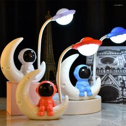 Table Lamps Student Desk Dormitory Bedroom Bedside Eye Protection Creative Lampara Led Lamp Dimmable Colorful Room Decor