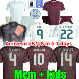 2024 Mexico soccer jersey H. LOSANO CHICHARITO G DOS SANTOS S.GIMENEZ 24 25 Men women kids kit sports football shirt sets training MEXICAN home away uniform Goalkeeper