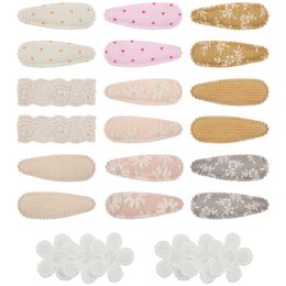 Hair Clips Kids Children Hairpins Barrettes Whole Wrapped Safety Baby Infant Cute Hairgrips BB Clip Accessories For Girls Solid Colors YL2840