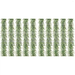 Decorative Flowers 10 Packs 30Ft Artificial Eucalyptus Garlands Greenery Vines Faux Hanging Plants For Wedding Table Backdrop Arch