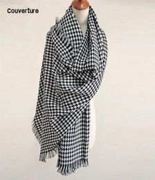 2019 Brand Blanket Scarf for Women plaid Black and White Cashmere Warm Thick Long Pashmina Women Shawls and Scarves T2002259337169