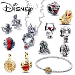 925 Sterling Silver fit pandoras charms Bracelet beads charm New In Game Thrones Series Ring Earrings Necklace The Roar Dragon