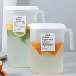 Water Bottles Large Capacity Cold Pitcher Kettle Iced Beverage Dispenser Refrigerator Juice Lemonade Drinks Storage Tank