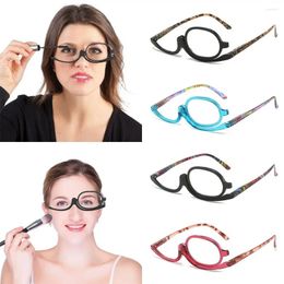 Sunglasses Rotating Makeup Reading Glasses Women Portable Folding Presbyopia Eyeglasses Fashion Retro Colourful Frame Optical Eyewear