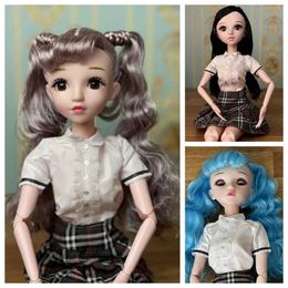 Other Toys Cute Doll Blinking Eye 60cm Doll 1/3 BJD Doll and Clothes Blinking Eye Doll Children and Girls Doll Toy Gifts s5178