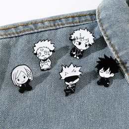 Japanese cartoon Jujutsu Kaisen boys characters enamel pin Cute Anime Movies Games Hard Enamel Pins Collect Metal Cartoon Brooch Badges