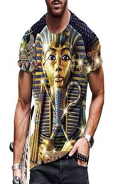 Men039s TShirts 2022 Fashion Retro Style Tshirt Egyptian Elements 3D Printing Casual Breathable Men And Women Funny Short Sle8823850