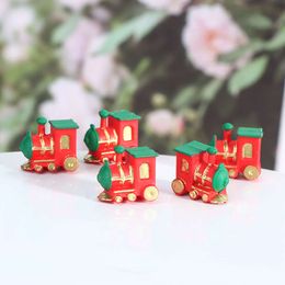 1pcs 1:12 Dollhouse Miniature Mini Small Train Simulation Model For Doll House Decor Pretend Toys Accessories