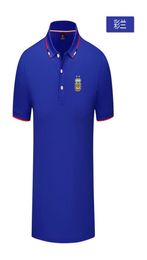 Argentina national football team Men039s and women039s POLO shirt silk brocade short sleeve sports lapel Tshirt LOGO can be4172074