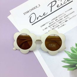 2023 New Kids Sunglasses Round Flower for Girls Boys Cartoon Toddler Lovely Baby Sun Glasses Children Oculos De Sol