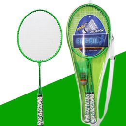 Kids Battledore School PE Class Entertainment Equipment Children Badminton Racket Set 240516