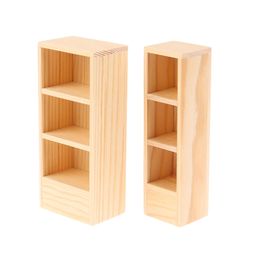 1/12 Dollhouse Miniature Storage Shelf Bookshelf Model Furniture Accessories For Dolls House Decoration Kids Toys Gift