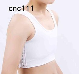 Les Lesbian Undershirt Tomboy Breathable Side Buckle Short Chest Binder Summer Cos Bra Vest Sports Underwear Comfortable Topscate8447029