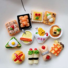10/ 20PCS Dollhouse Miniature Bread Cake Burger Cooking Mini food for Doll Pretend Play Kitchen Toy Accessories