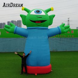 wholesale High quality 3/4/6/8m height giant inflatable green Big eye monster Inflatables Ghost for outdoor Halloween Decoration