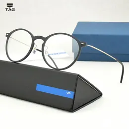 Sunglasses Frames TR90 Brand Round Eyeglasses Women Design Optical Glasses Frame Men Metal Vintage Prescription Eyewear Myopia Computer