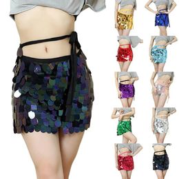 Skirts Women Glitter Sequins 2024 High Waist Sexy Bodycon Mini Skirt Fashion Shiny Sparkle Club Party Faldas Mujer