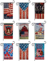 Usa Garden Flag Liberty Welcome Friends Oblong Double Sides National Flag Eagle Star Printing Summer Fun Sewing Cloth Vertical Ban1545085