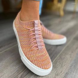 Casual Shoes 2024 Women Sneakers Fashion Socks Flats Summer Autumn Knitted Vulcanized Women's Trainers Tenis Feminino Flat