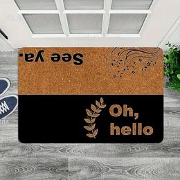 Carpets Funny Welcome Door Mat Anti-slip Letter Printed Home Outdoor Decor Entrance Floor Carpet Modern Washable Hallway Kitchen Rugs