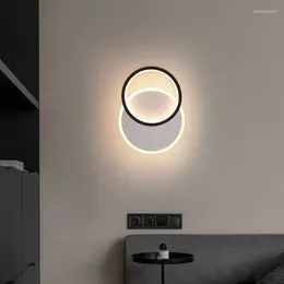 Wall Lamp Modern LED Nordic Style Ceiling Light Minimalist Black And White Dual-use Lamps Bedroom Living Room Corridor