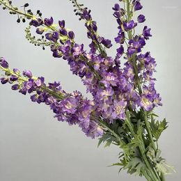 Decorative Flowers Simulation Swallow Grass Green Plant Floral Silk Hyacinth Fake El Hall Decoration Artificial White Purple Flower