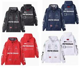 2024 New F1 racing suits spring and autumn team waterproof warm sweatshirt with customised