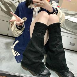Women Socks 1 Pair Japanese Long College Jk Lolita Kawaii Leg Cover Fashion Girls Calf Gaiters Harajuku Cute Flared Knitted Warmer