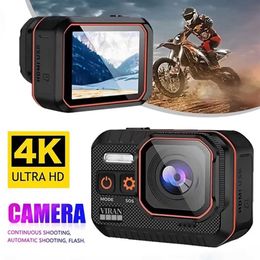 Sports Action Video Cameras WiFi action camera 4K60FPS waterproof and shock-absorbing camera with remote control sports DV driver recorder camera J240514