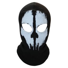 Fast est Balaclava Hood Full Face Masks For Ghosts Skull Bike Skiing Hood Ski Mask 240517
