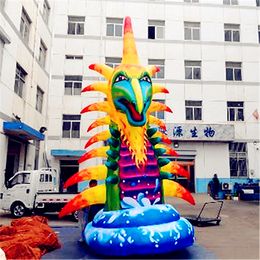 wholesale 6m 20ft High Ground Inflatable Balloon Drgon Inflatables Dino With LED Strip for Outdoor City Decoration