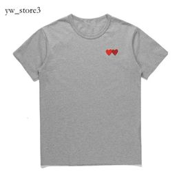 commes des garcon T shirt Fashion Luxury Play Mens t Shirt Designer Red Commes Heart Women Garcons Badge Des Quanlity Ts Cotton Cdg Embroidery Short Sleeve