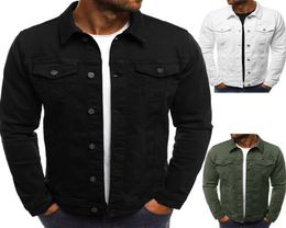 Men Denim Jacket Whole Fashion Jeans Jackets Slim Fit Casual Streetwear SingleBreasted Vintage Mens Jean Clothing Plus Size M7929529