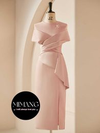 Pink Wedding Mom mother of the bride Dress suits 2024 New Noble Young and Fashionable High end Happy Grandma Wedding Dress Summer