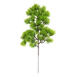 Decorative Flowers Pine Tree Branches Artificial Plastic Cypress Christmas Decorations Greenery Flower Arrangement Leaves Vase Plant Branch