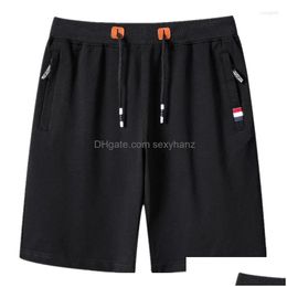Mens Shorts 2023 Summer Men Casual Tren Solid Color Cotton Running Dstring Male Drop Delivery Apparel Clothing Dhasc