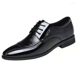Dress Shoes Est Italian Oxford For Men Luxury Patent Leather Wedding Pointed Toe Classic Derbies Plus Size 38-45