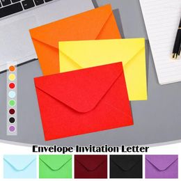 Gift Wrap 50 Sheets Candy Color Mini Envelopes Blank Wedding Holiday Birthday Greeting Cards Multifunction Craft Paper Envelope
