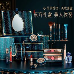 Eye Shadow Chinese Ancient Style Luxurious Nude Glitter Eyeshadow Pallete Matte Shimmer make up Palette blush Powder Cosmetic eye shadow 231113