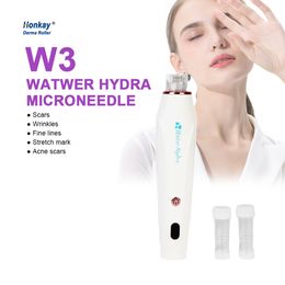 Professional Hydra Pen W3 Serum Applicator Micro Needling Machine Wireless Microneedling Pen for Face & Body kin Rejuvenation Beauty Care Tool