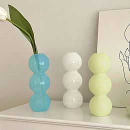Vases Nordic Glass Vase Modern Creative Hydroponic Terrarium Plant Pots Flower Arrangement Tabletop Home Living Room Decoration