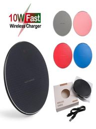 10W Fast Qi Wireless Chargers For iPhone 12 11 Pro Xs Max X Xr Charging Pad Universal Phone charger9444978