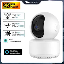 Mini Wifi Camera 4MP HD Security Protection With Baby Monitor Smart Home Auto Tracking Wireless Surveillance IP Alexa