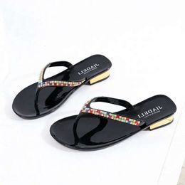 Shoe summer Fashion Beach Slipper Slippers Flip Flops With Rhinestones Women Sandals Casual Shoes k6Es# 84 s ff08