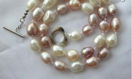 gtgtgtgt3pc 17 inch stunning baroque multicolor freshwater cultured pearl necklace5078172