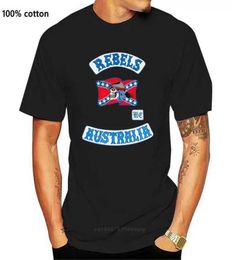 Rebels Men's T-Shirts Motorcycle Club MC Black T-Shirt Unisex8820026